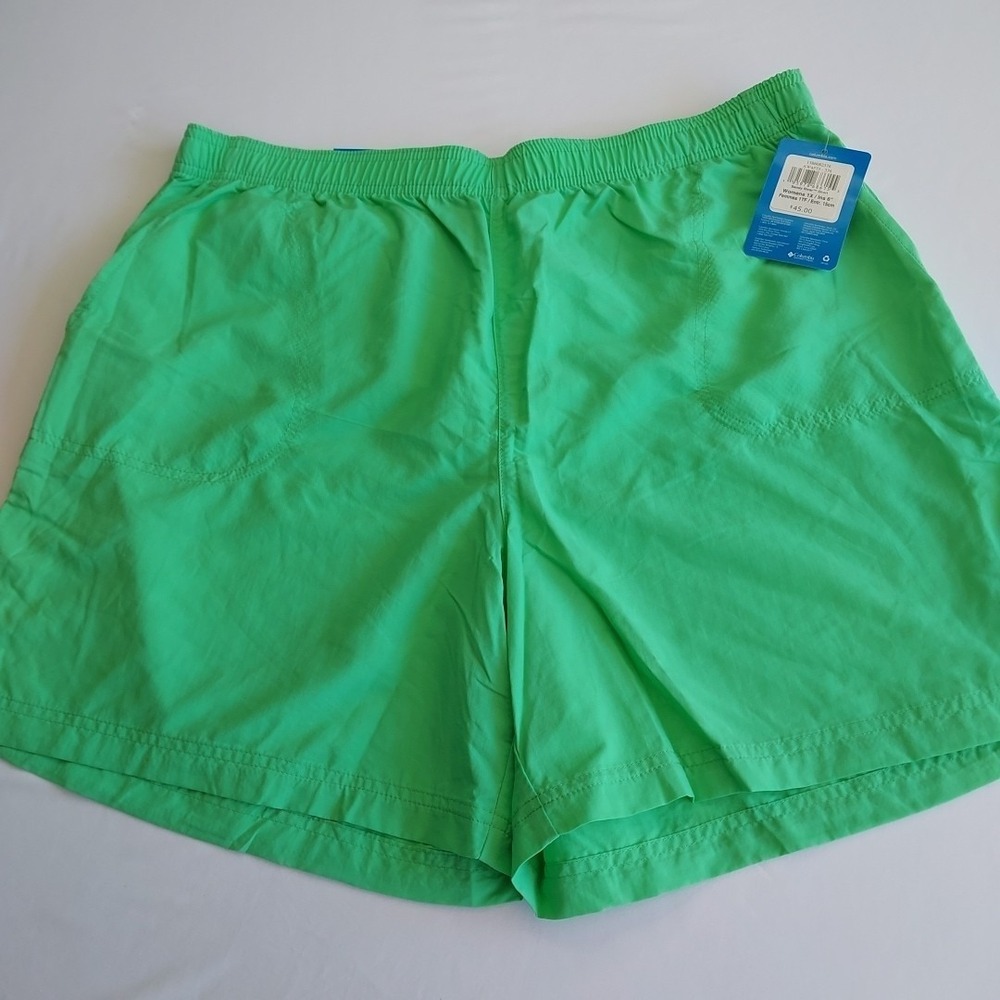 Columbia Women's Sandy River Green Outdoor Hiking Swim‎ Water Shorts 1X 6"